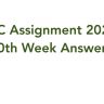 SSC Assignment 2022 10th Week Question Answer PDF Download