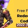 “September 2, 2022” garena free fire redeem codes 2022