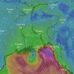 Windy Sitrang live: Cyclone Sitrang Live Tracker Map bangladesh