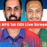 BAN vs AFG 1st ODI Live Streaming: Bangladesh vs afghanistan 1st odi live telecast in india Bangladesh